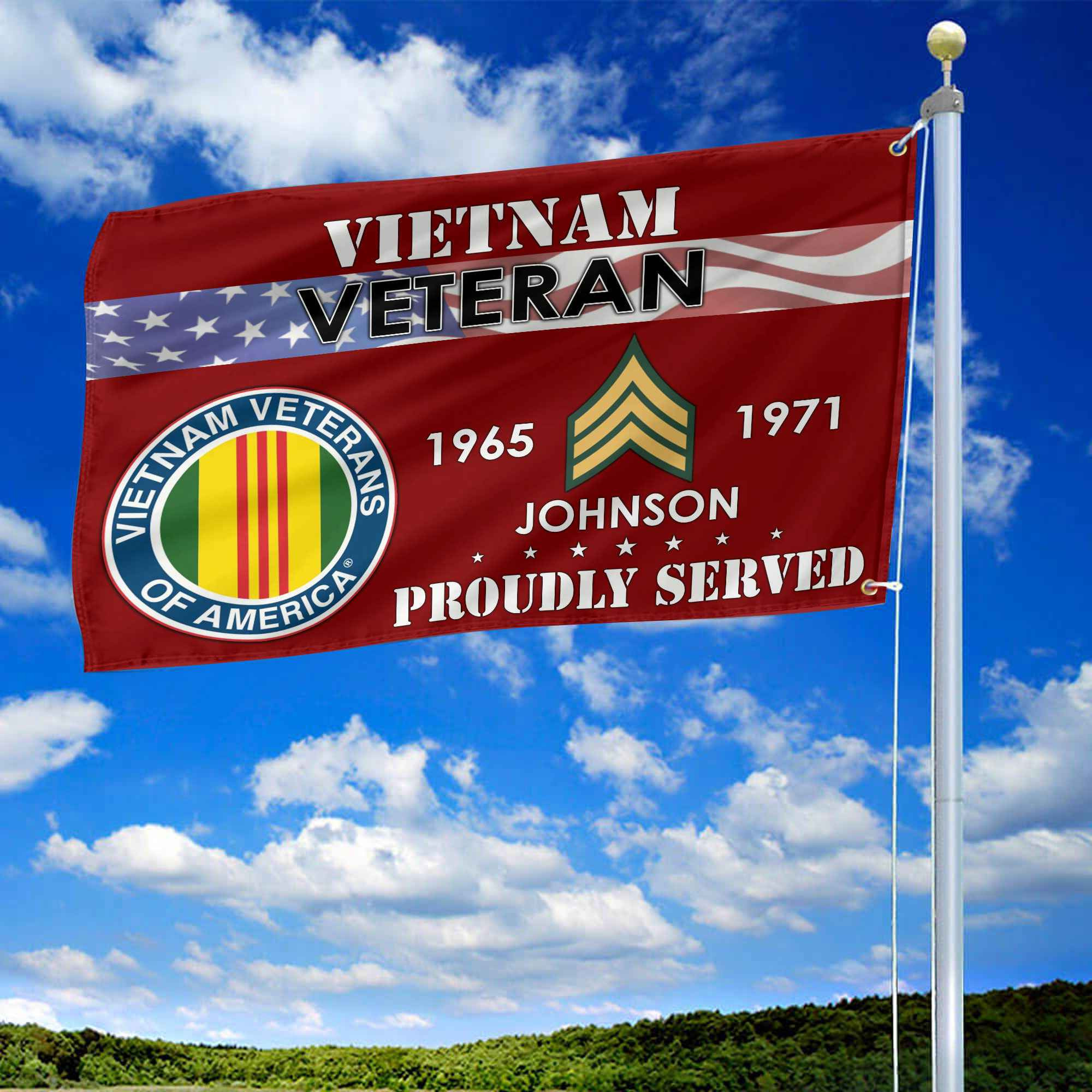 Premium Vietnam Veteran Grommet Flag VPVC109406, Custom Name, Rank, Year, Gifts For Vietnam Veteran, Best Gifts On Father’s Day, Armed Forces Day, Independence Day, Veterans Day. Premium Vietnam Veteran Grommet Flag VPVC109406, Custom Name, Rank, Year, Gifts For Vietnam Veteran, Best Gifts On Father’s Day, Armed Forces Day, Independence Day, Veterans Day.