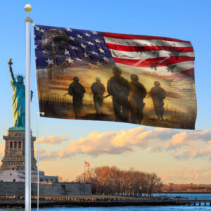 Premium US Veteran Grommet Flag Gift For Veterans Day, Father’s Day, Memorial Day VPVC100801
