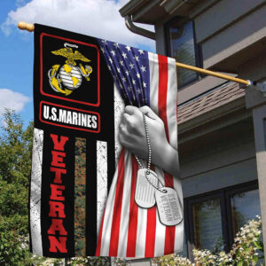 US Marine Veteran Garden Flag – House Flag VPVC100303