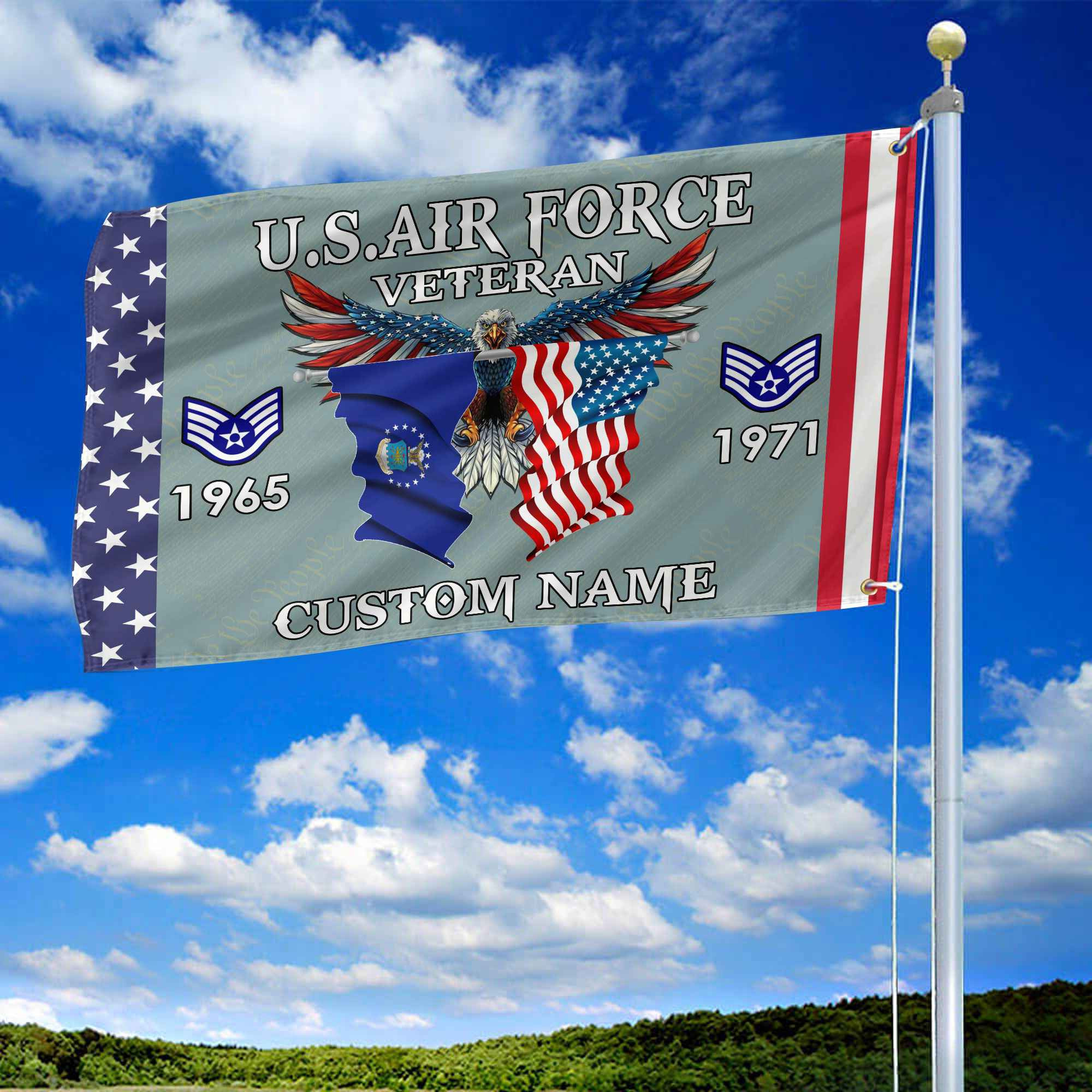 USAF Custom Grommet Flag VPVC109304, Gifts For Air Force Veteran, Best Gifts On Father’s Day, Armed Forces Day, Independence Day, Veterans Day. USAF Custom Grommet Flag VPVC109304, Gifts For Air Force Veteran, Best Gifts On Father’s Day, Armed Forces Day, Independence Day, Veterans Day.