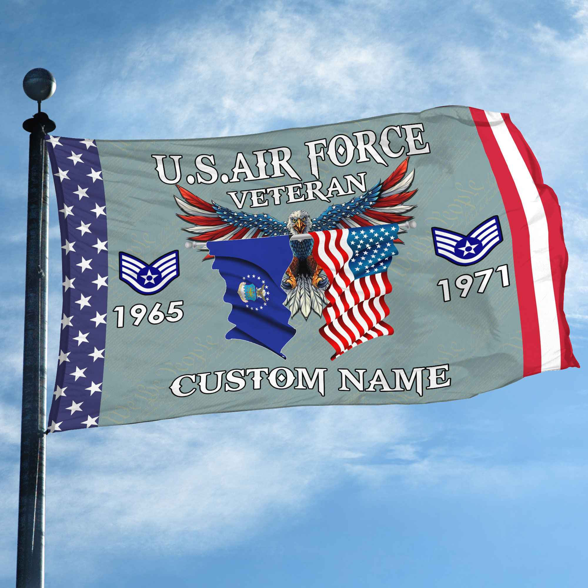 USAF Custom Grommet Flag VPVC109304, Gifts For Air Force Veteran, Best Gifts On Father’s Day, Armed Forces Day, Independence Day, Veterans Day. USAF Custom Grommet Flag VPVC109304, Gifts For Air Force Veteran, Best Gifts On Father’s Day, Armed Forces Day, Independence Day, Veterans Day.