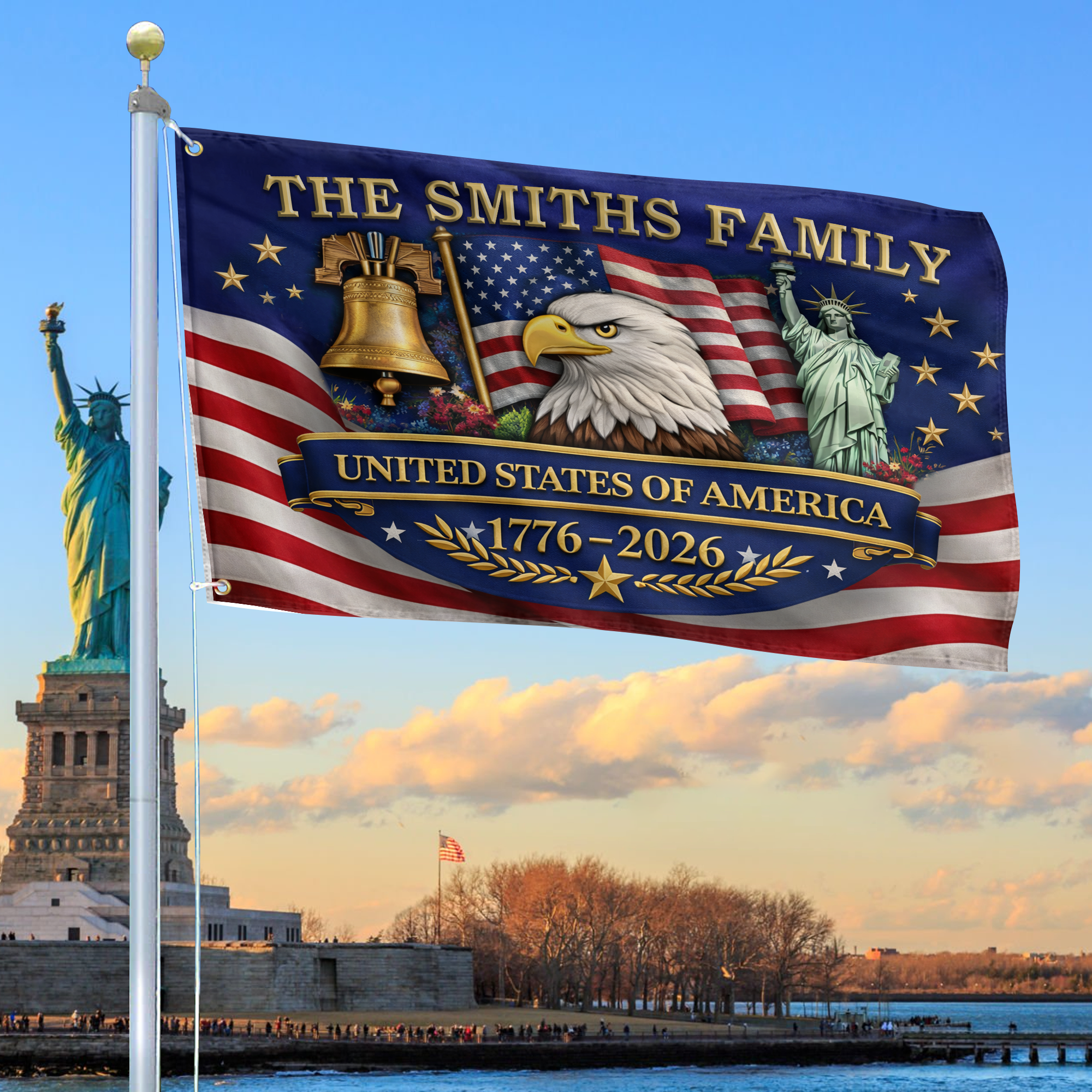 Premium Custom America 250th Anniversary Grommet Flag VPVC120164, America 250th Flag, America 250th Birthday, Best Gifts On Independence Day, Veterans Day. Premium Custom America 250th Anniversary Grommet Flag VPVC120164, America 250th Flag, America 250th Birthday, Best Gifts On Independence Day, Veterans Day.
