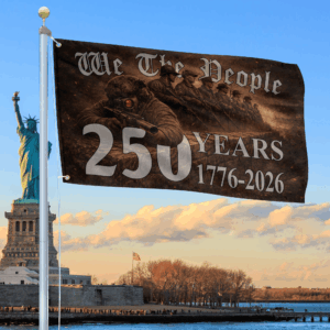Premium America 250th Anniversary Grommet Flag VPVC120171, America 250th Flag, America 250th Birthday, Best Gifts On Independence Day, Veterans Day.