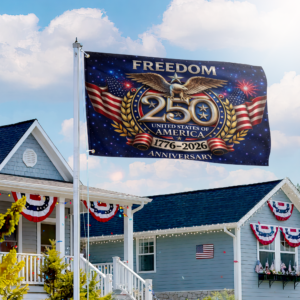 Premium America 250th Anniversary Grommet Flag VPVC120169, America 250th Flag, America 250th Birthday, Best Gifts On Independence Day, Veterans Day. 2 1775997832903.png