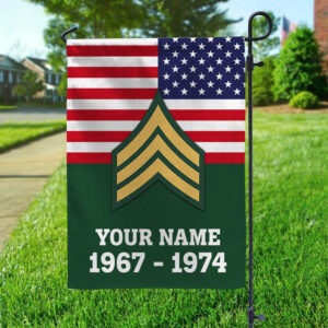 Premium US Army Veteran Flag VPVC111901, Custom Name, Rank, Year, Gift For Army Veteran, American Flag, Patriotic Flag, Garden Flag, House Flag, Gifts On Father's Day, Independence Day, Veterans Day. 3 1743146241077.jpg