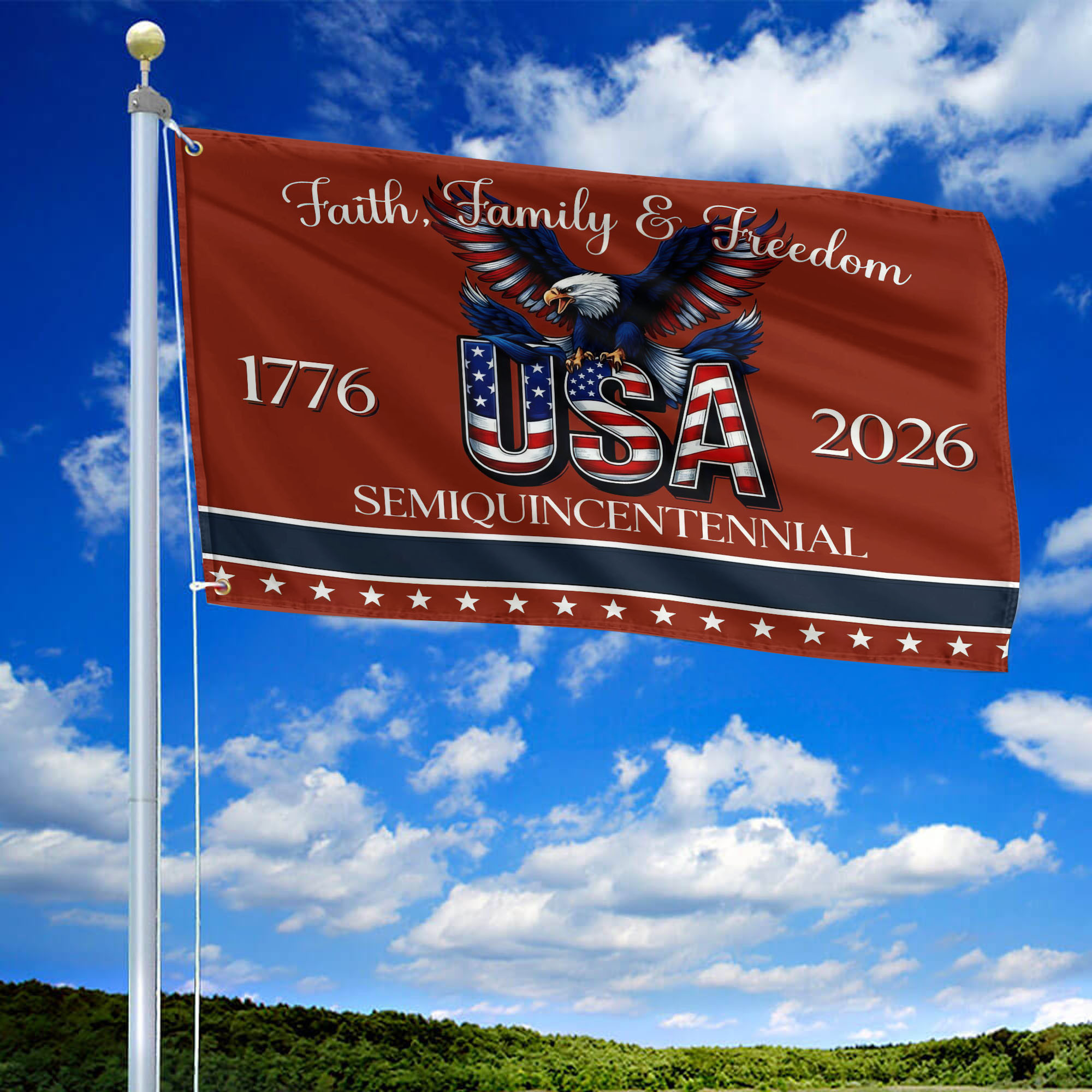 Premium America 250th Anniversary Grommet Flag VPVC120083, America 250th Flag, America 250th Birthday, Best Gifts On Independence Day, Veterans Day. Premium America 250th Anniversary Grommet Flag VPVC120083, America 250th Flag, America 250th Birthday, Best Gifts On Independence Day, Veterans Day.