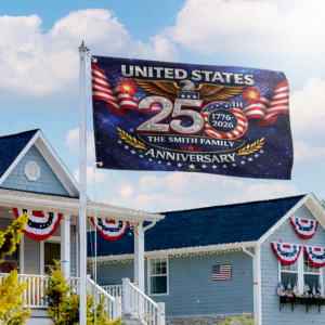 Premium Custom America 250th Anniversary Grommet Flag VPVC120159, America 250th Flag, America 250th Birthday, Best Gifts On Independence Day, Veterans Day. 1 1775368342799.png