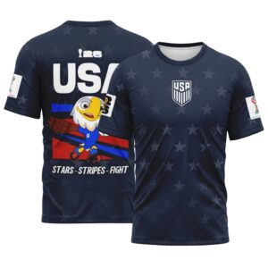 USA AOP T-Shirt Eagle Stars Away World Cup 2026