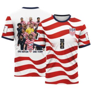 USA One Nation One Team World Cup 2026 AOP T-Shirt