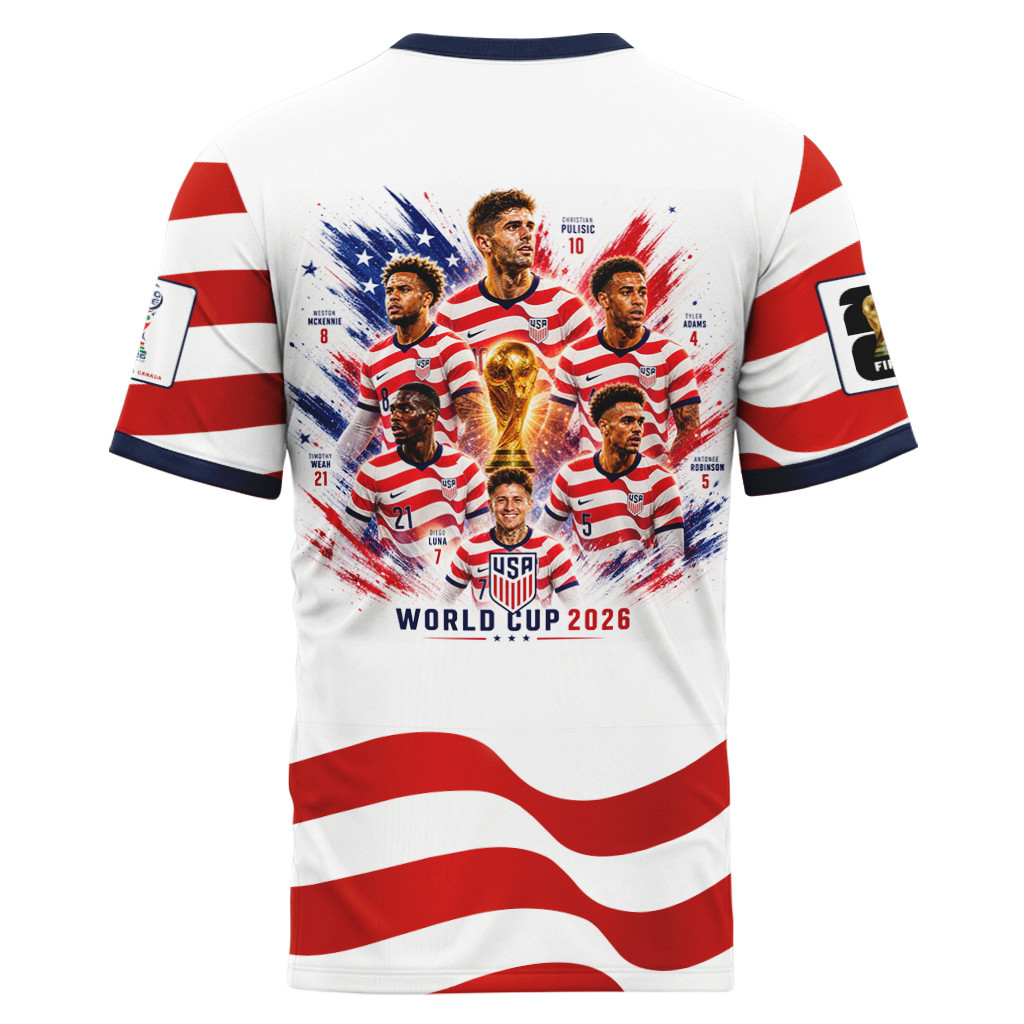 USA World Cup 2026 Team Tribute AOP T-Shirt USA World Cup 2026 Team Tribute AOP T-Shirt