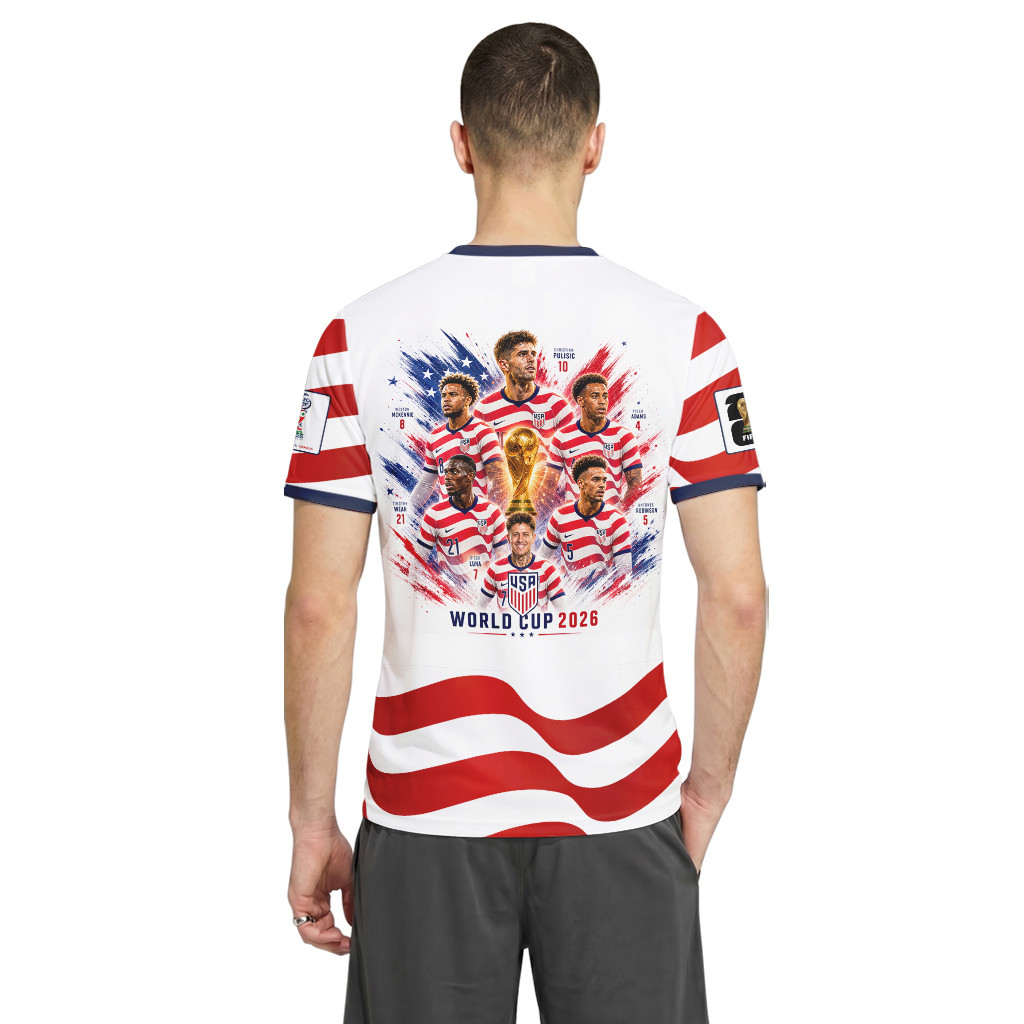 USA World Cup 2026 Team Tribute AOP T-Shirt USA World Cup 2026 Team Tribute AOP T-Shirt