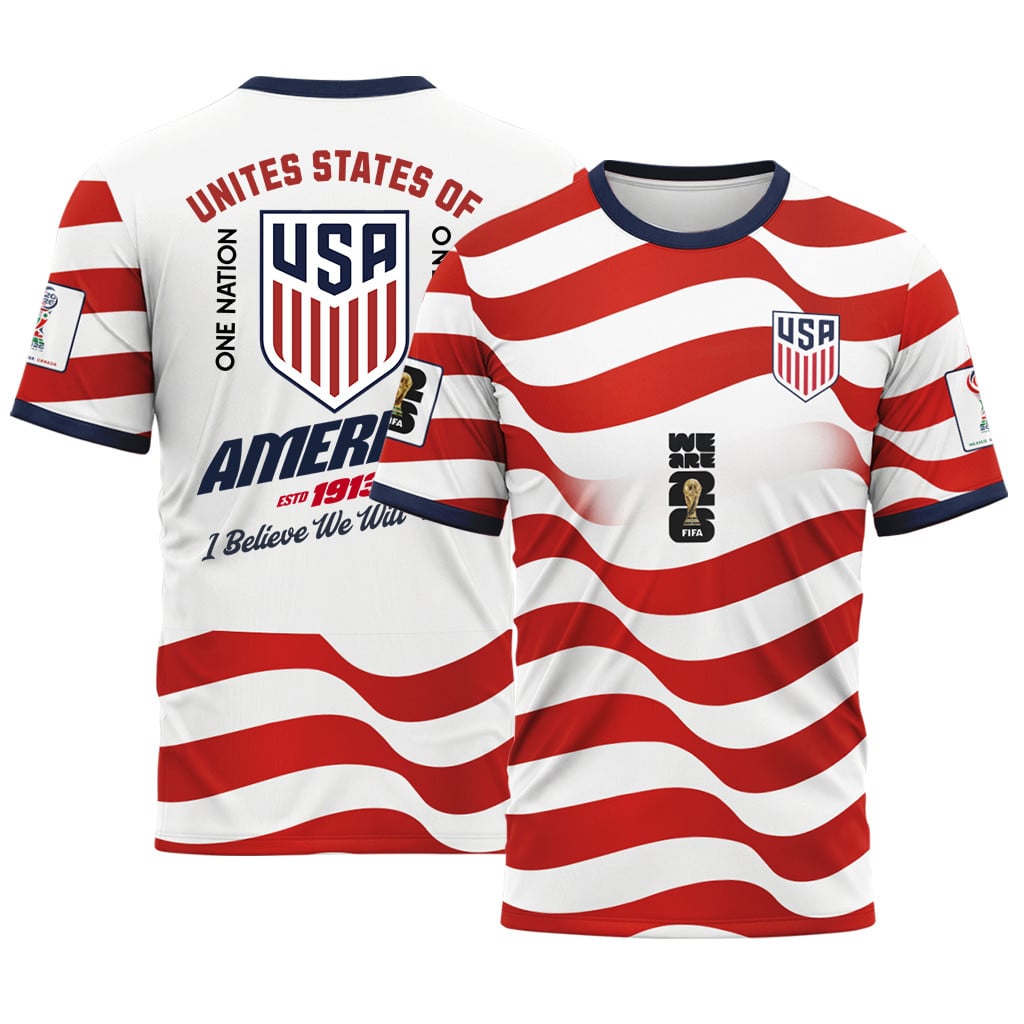 USA AOP T-Shirt Star Shield Home World Cup 2026 USA AOP T-Shirt Star Shield Home World Cup 2026