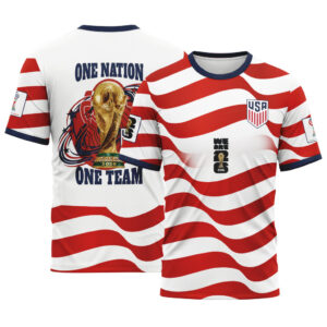 USA AOP T-Shirt World Cup 2026 One Nation One Team Champions Cup Home Edition