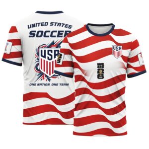 USA AOP T-Shirt World Cup 2026 Fearless American Pride Home Style