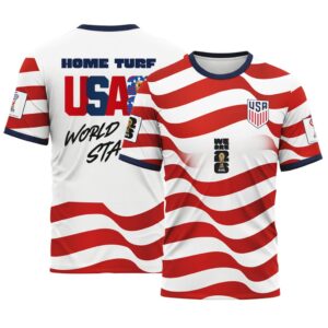 USA AOP T-Shirt Fearless American Spirit Home Style