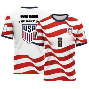 USA AOP T-Shirt We Are 26 Wave Graphic Home Version