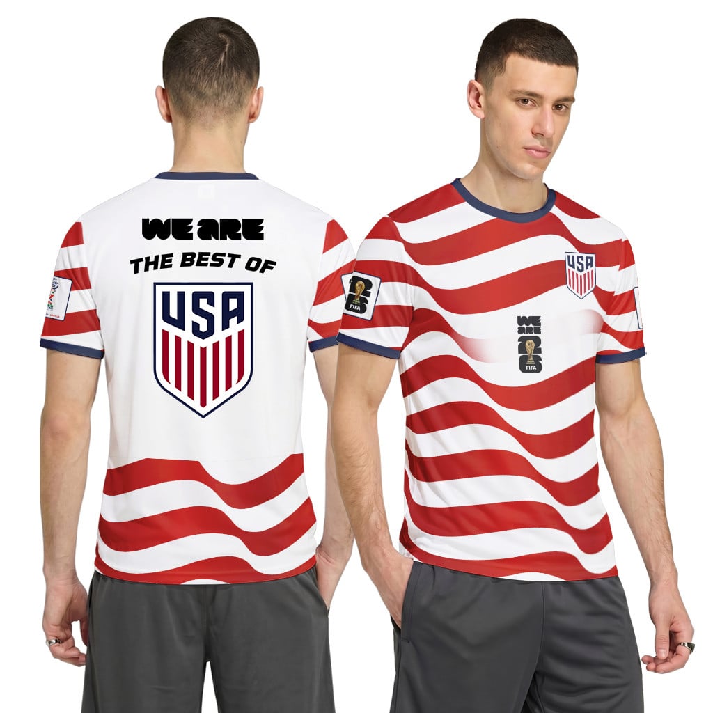 USA AOP T-Shirt We Are 26 Wave Graphic Home Version USA AOP T-Shirt We Are 26 Wave Graphic Home Version