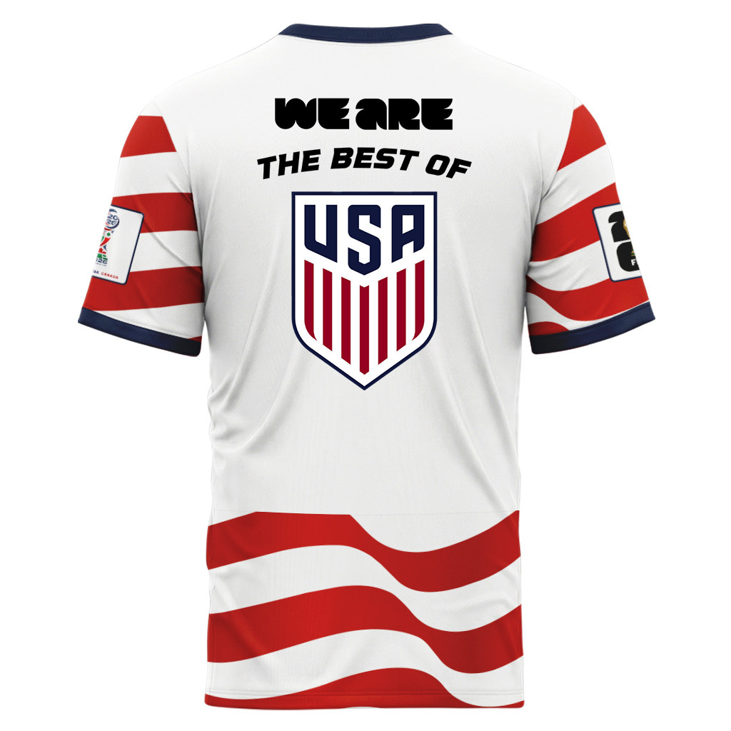 USA AOP T-Shirt We Are 26 Wave Graphic Home Version USA AOP T-Shirt We Are 26 Wave Graphic Home Version
