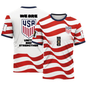 USA AOP T-Shirt One Nation Soccer Pride Home Edition