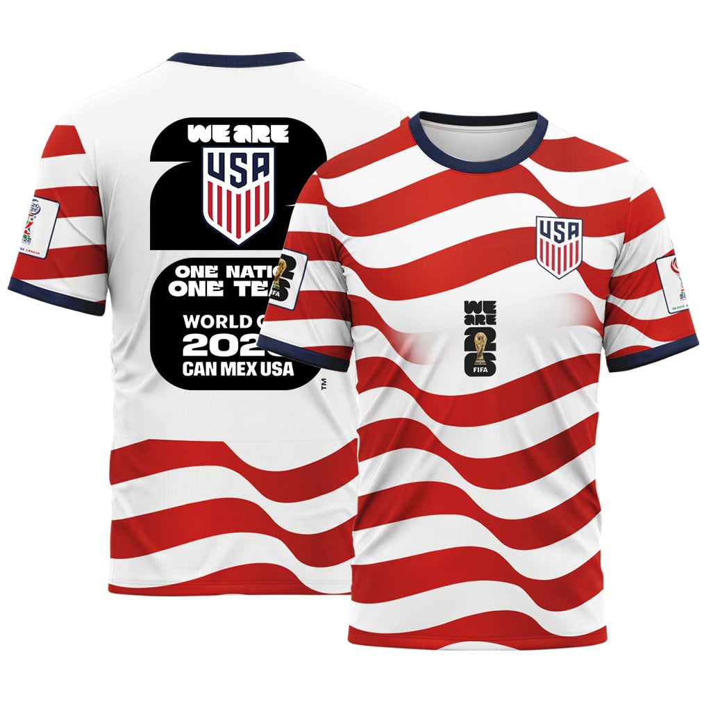USA AOP T-Shirt World Cup 2026 USA Victory Wave Home Edition USA AOP T-Shirt World Cup 2026 USA Victory Wave Home Edition