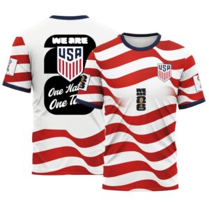 USA AOP T-Shirt World Cup 2026 United We Stand Home Version