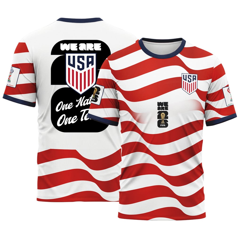 USA AOP T-Shirt World Cup 2026 United We Stand Home Version USA AOP T-Shirt World Cup 2026 United We Stand Home Version