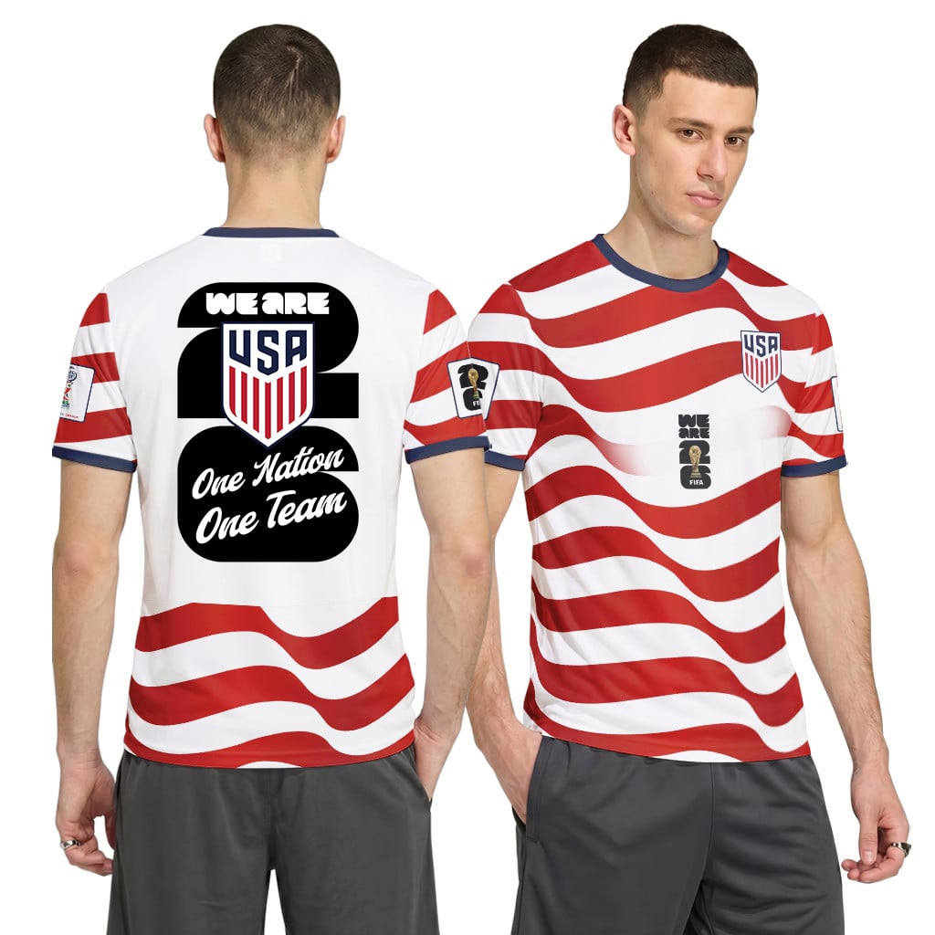 USA AOP T-Shirt World Cup 2026 United We Stand Home Version USA AOP T-Shirt World Cup 2026 United We Stand Home Version