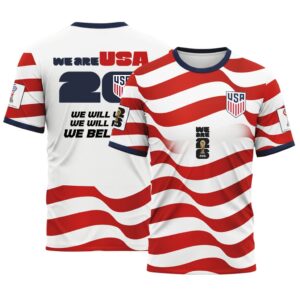 USA AOP T-Shirt World Cup 2026 Soccer Legends Home Edition