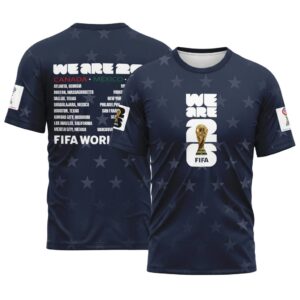 USA  AOP T-Shirt World Cup 2026 Stars Away