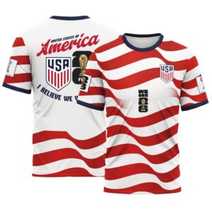 USA AOP T-Shirt Believe We Will Win Home World Cup 2026
