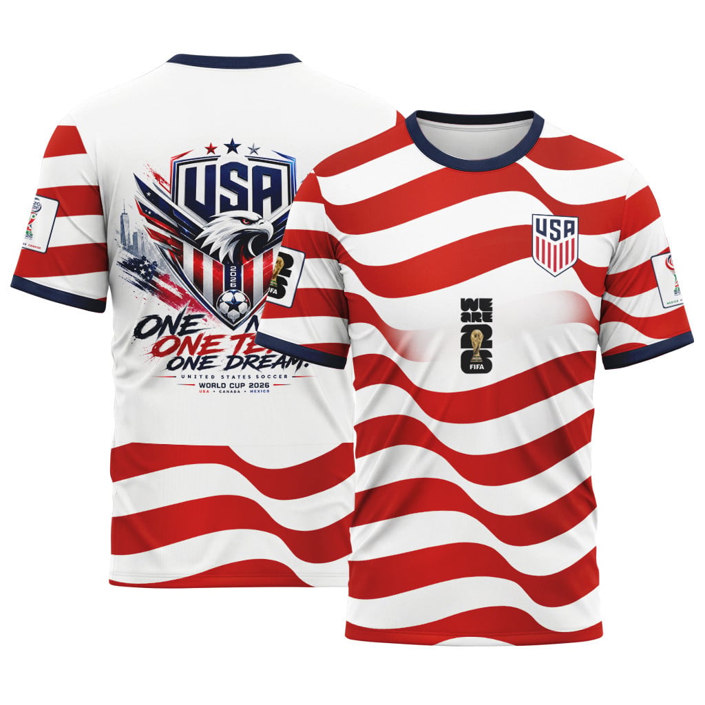 USA Football Team World Cup 2026 AOP T-Shirt USA Football Team World Cup 2026 AOP T-Shirt