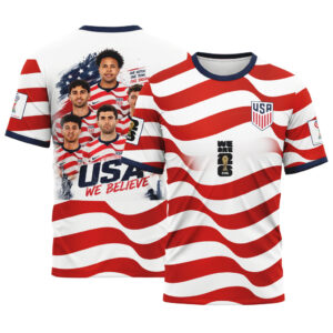 USA National Team Player Collage World Cup 2026 AOP T-Shirt