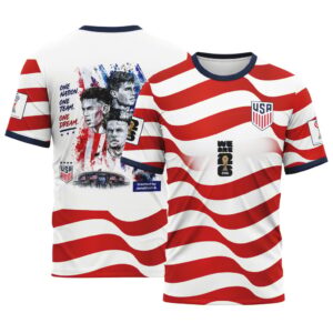 USA Soccer Legends World Cup Fan 2026 AOP T-Shirt