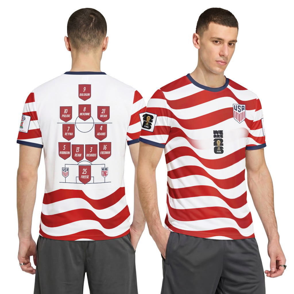 USA National Team Formation Graphic AOP T-Shirt USA National Team Formation Graphic AOP T-Shirt