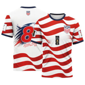 Weston McKennie 8 USA 2026 World Cup Signature AOP T-Shirt