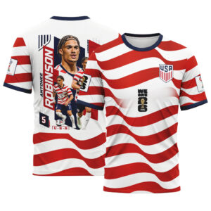 Antonee Robinson 5  AOP T-Shirt  2026 USA World Cup