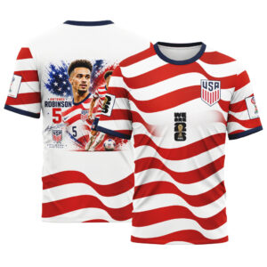 Antonee Robinson 5  AOP T-Shirt  2026 USA World Cup