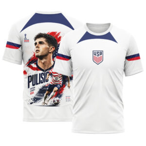 Christian Pulisic 10  AOP T-Shirt USA Soccer Fan