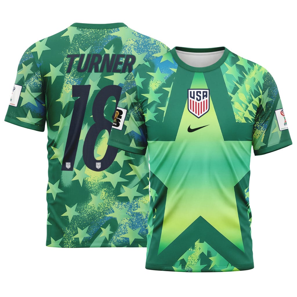 Turner 18 USA 2026 World Cup Home Goalkeeper AOP T-Shirt Turner 18 USA 2026 World Cup Home Goalkeeper AOP T-Shirt