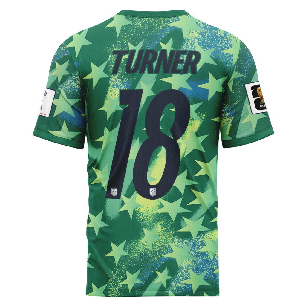 Turner 18 USA 2026 World Cup Home Goalkeeper AOP T-Shirt Turner 18 USA 2026 World Cup Home Goalkeeper AOP T-Shirt