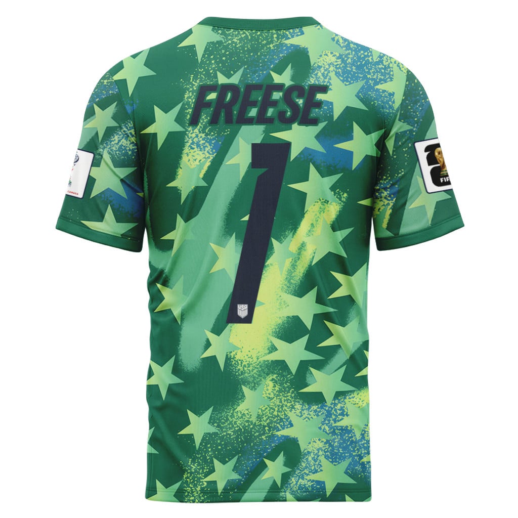 Freese 1 USA 2026 World Cup Home Goalkeeper AOP T-Shirt Freese 1 USA 2026 World Cup Home Goalkeeper AOP T-Shirt