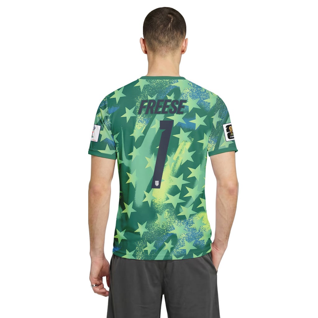 Freese 1 USA 2026 World Cup Home Goalkeeper AOP T-Shirt Freese 1 USA 2026 World Cup Home Goalkeeper AOP T-Shirt