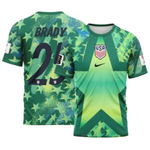 Brady 25 USA 2026 World Cup Home Goalkeeper AOP T-Shirt