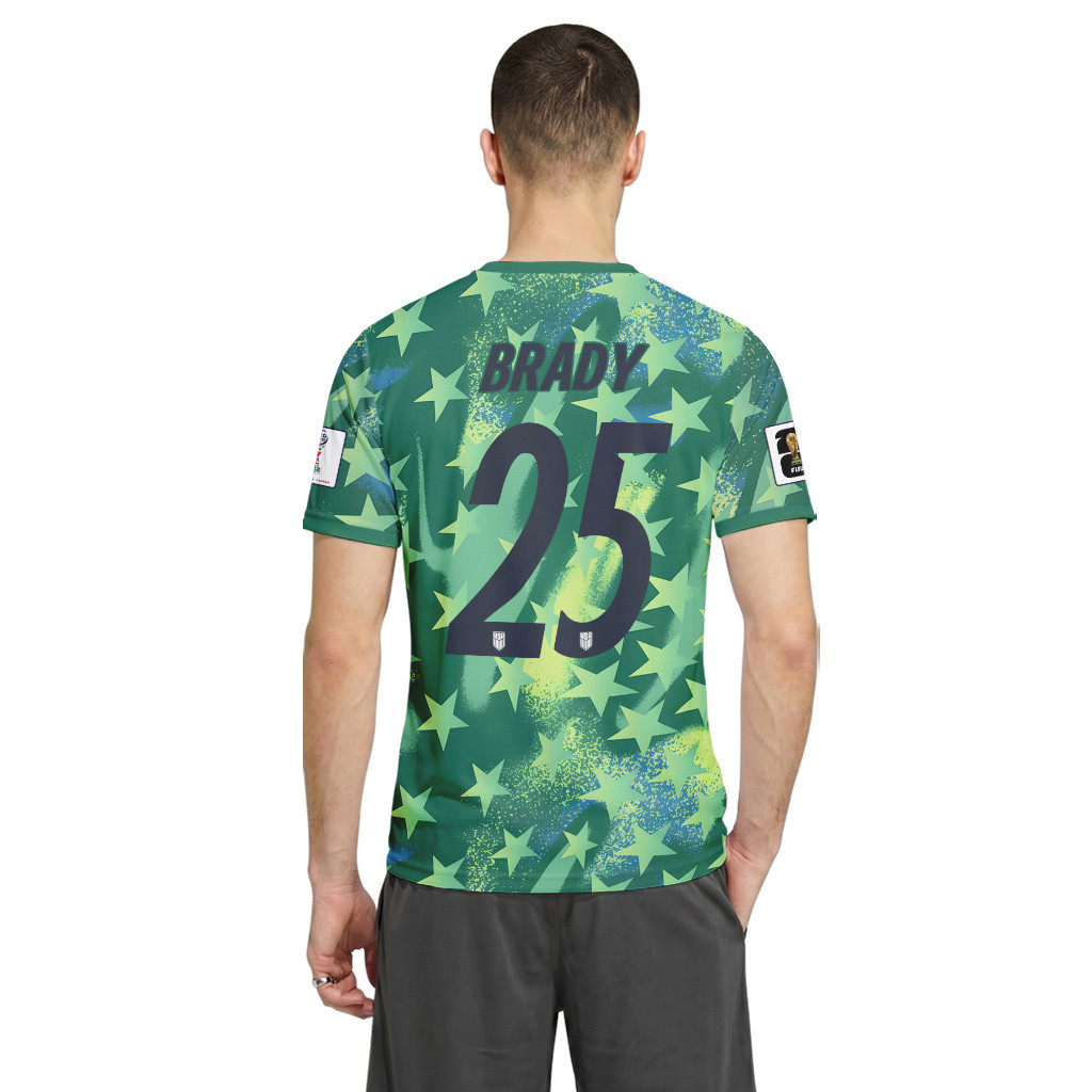 Brady 25 USA 2026 World Cup Home Goalkeeper AOP T-Shirt Brady 25 USA 2026 World Cup Home Goalkeeper AOP T-Shirt
