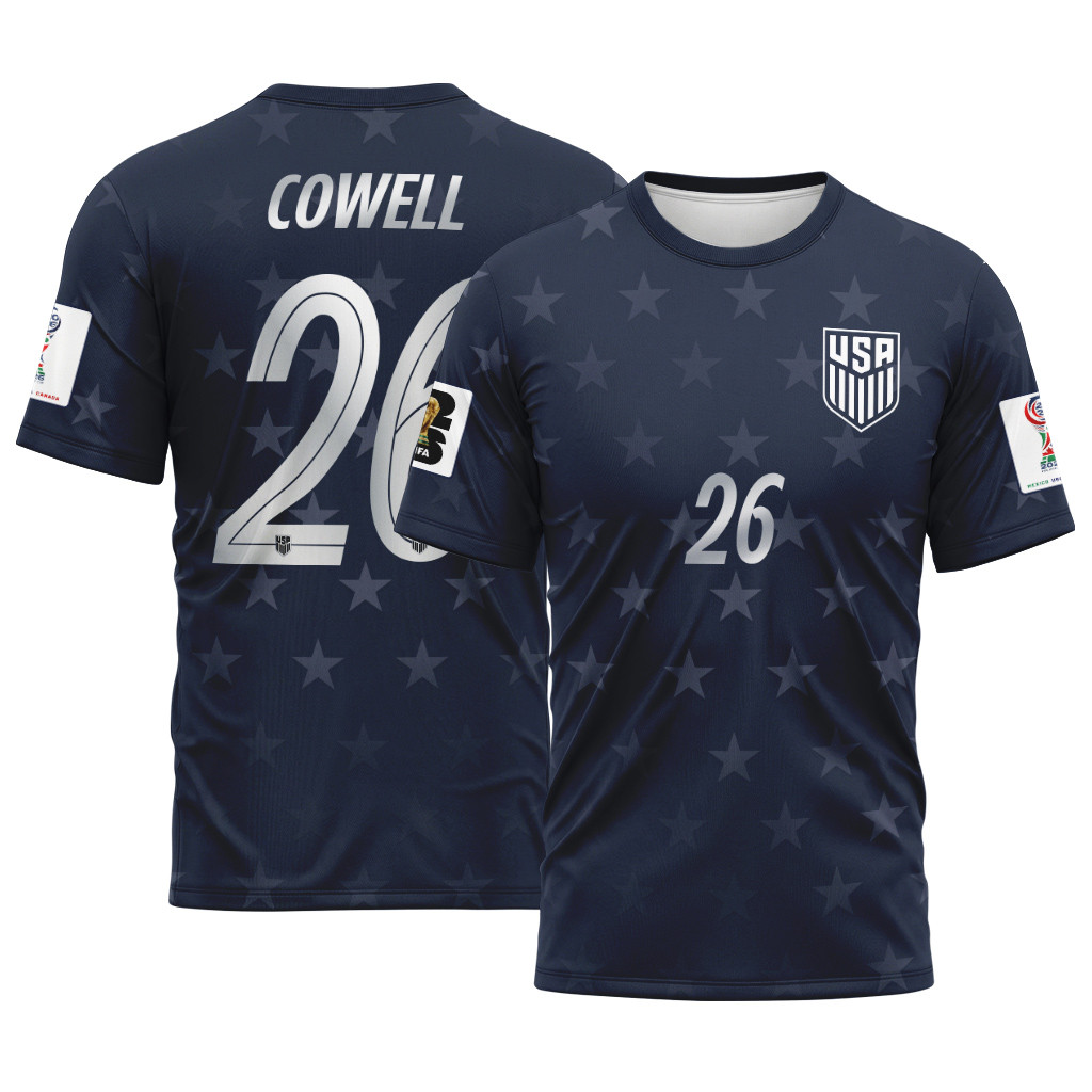 Cowell 26 AOP T-Shirt 2026 World Cup USA Away Cowell 26 AOP T-Shirt 2026 World Cup USA Away