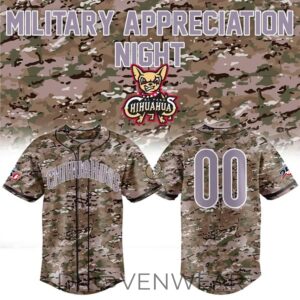 El Paso Chihuahuas Military Appreciation Night 2026 Limited Edition Baseball Jersey
