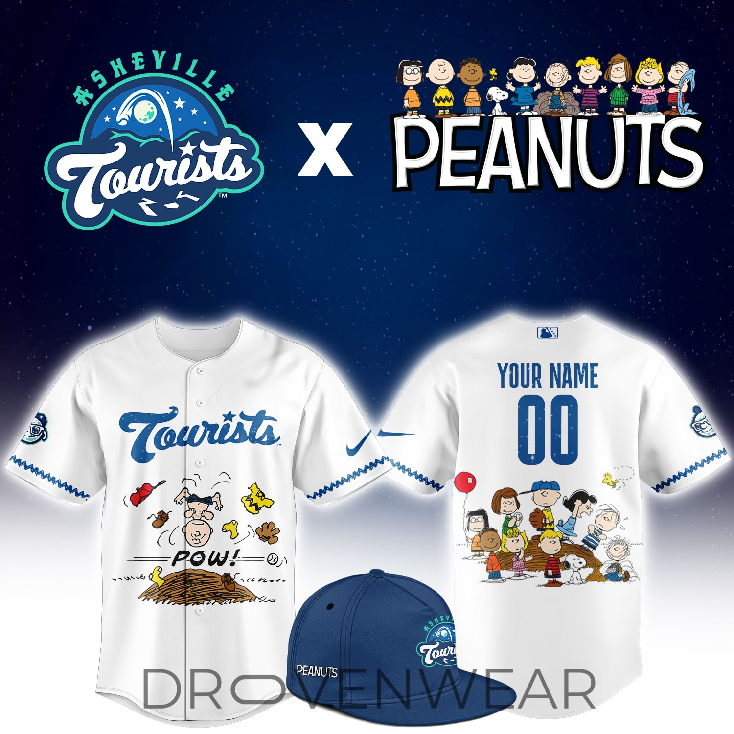 A.Tourists Peanuts Night Special Edition Custom Jersey A.Tourists Peanuts Night Special Edition Custom Jersey