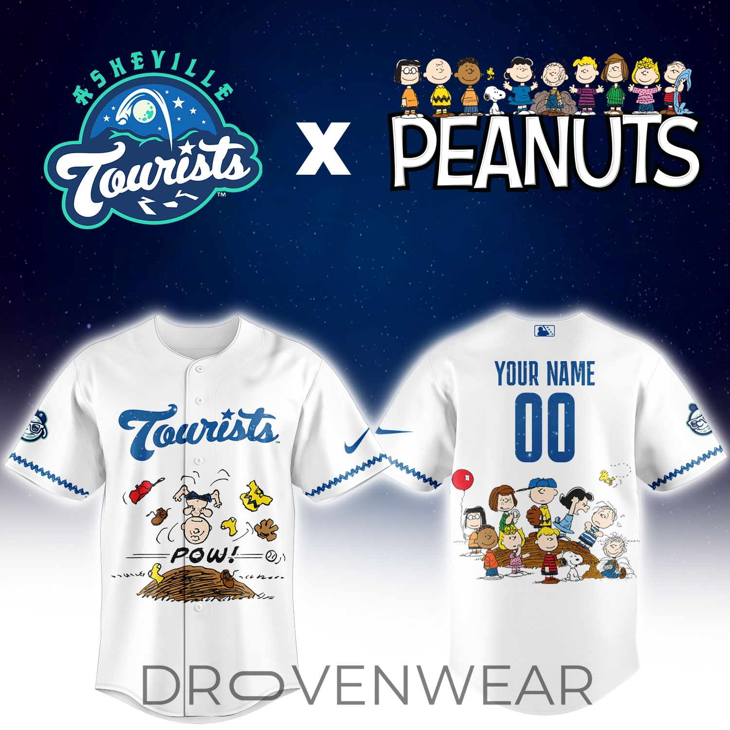 A.Tourists Peanuts Night Special Edition Custom Jersey A.Tourists Peanuts Night Special Edition Custom Jersey