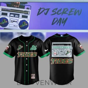Norfolk Tides DJ Screw Day Special Baseball Jersey