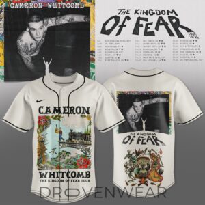 Cameron Whitcomb Kingdom of Fear Tour 2026 Baseball Jersey